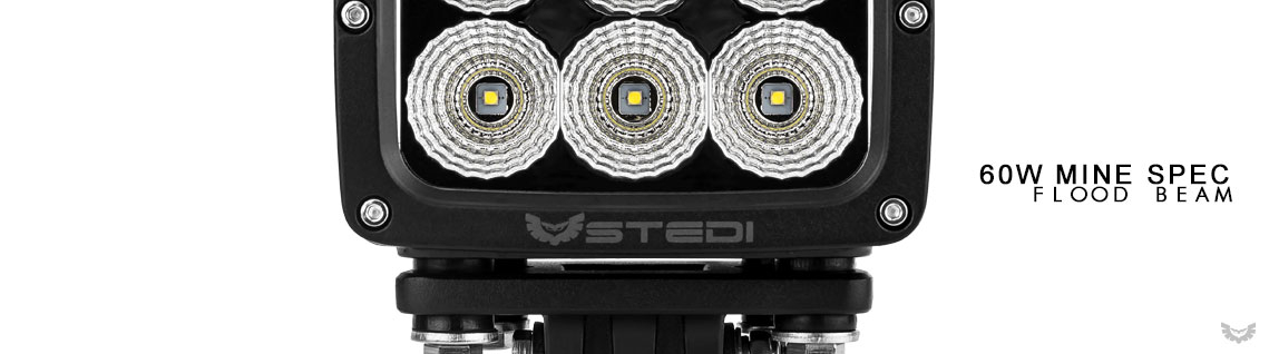 STEDI 60w Mine Spec LED Work Light Flood Beam