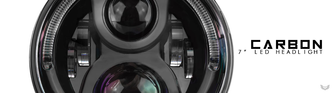 STEDI Carbon IRIS Round Headlight LED Conversion Unit ADR Approved