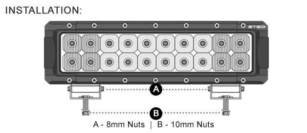 ST4K Anti Theft Adjustable Brackets Diagram