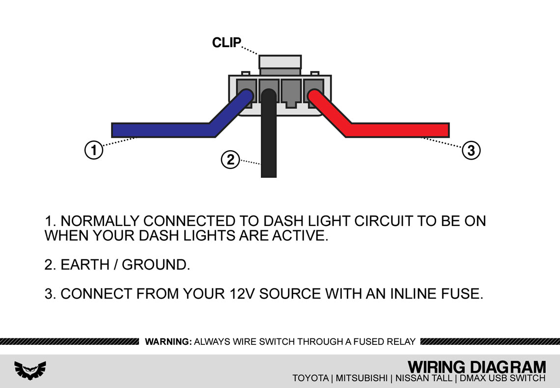 USB Switch Wiring Diagram