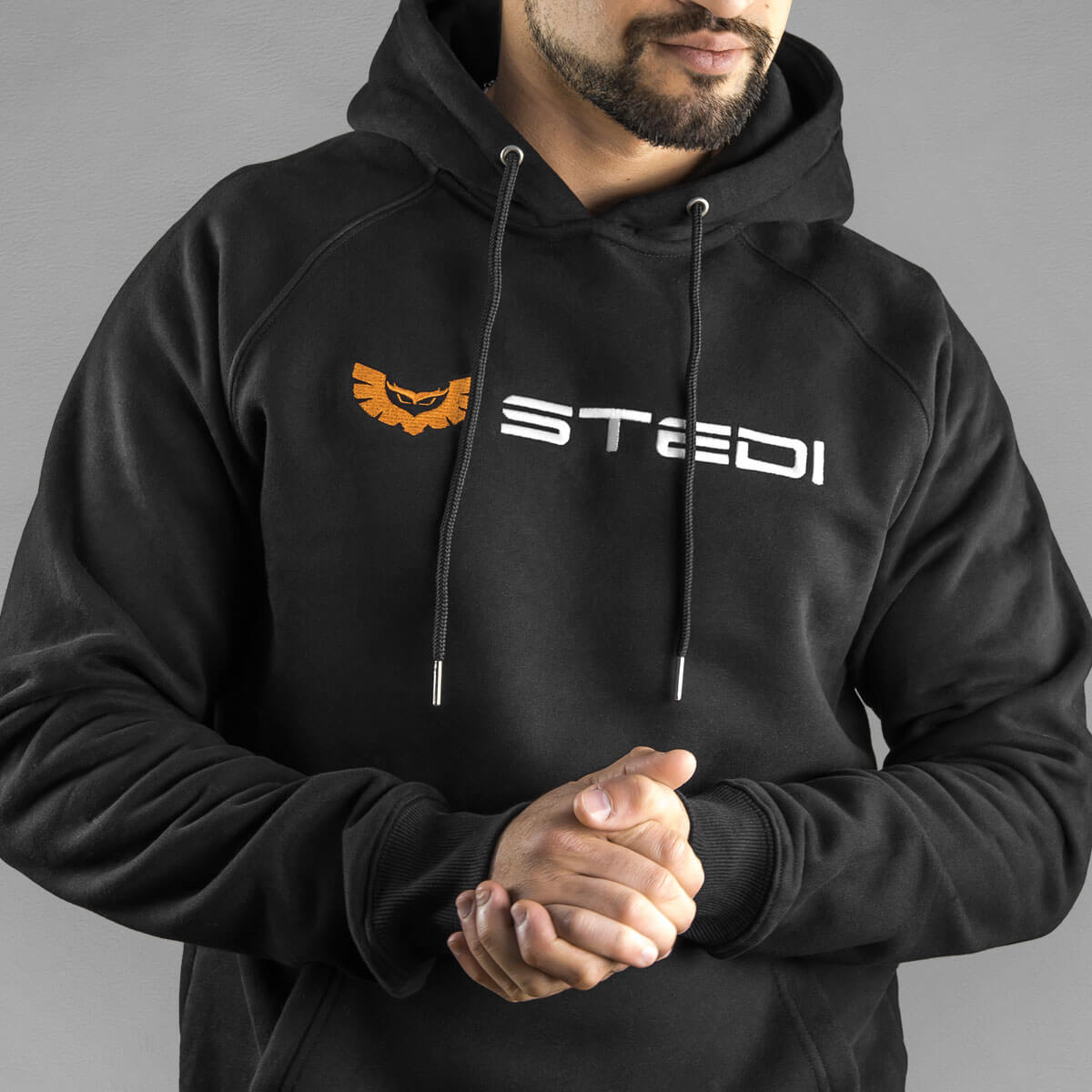 STEDI Classic Black Hoodie Size On