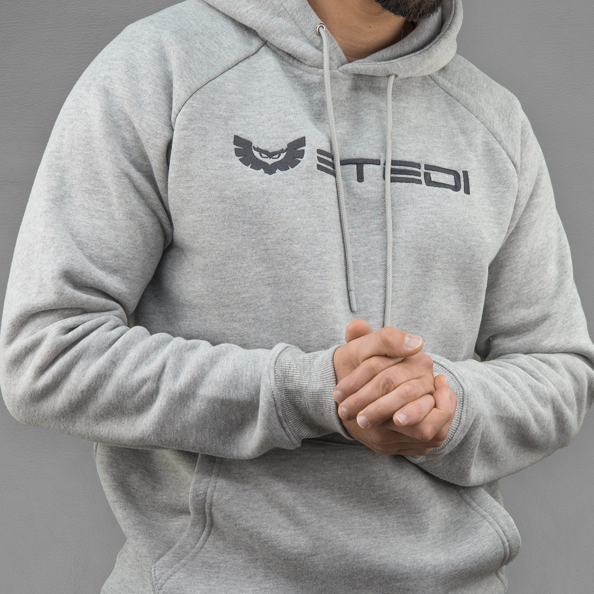 STEDI Classic Grey Hoodie Size On