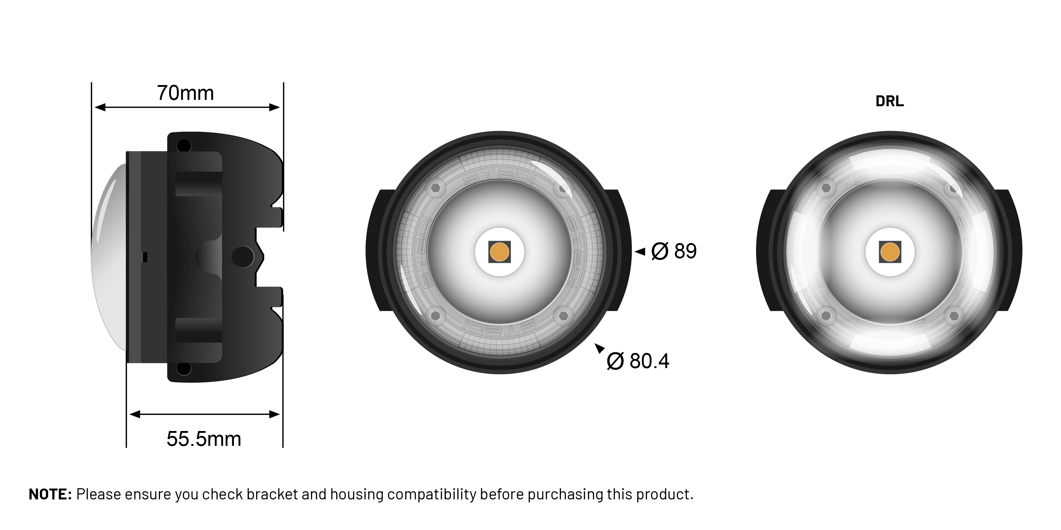 Boos Light Dimensions