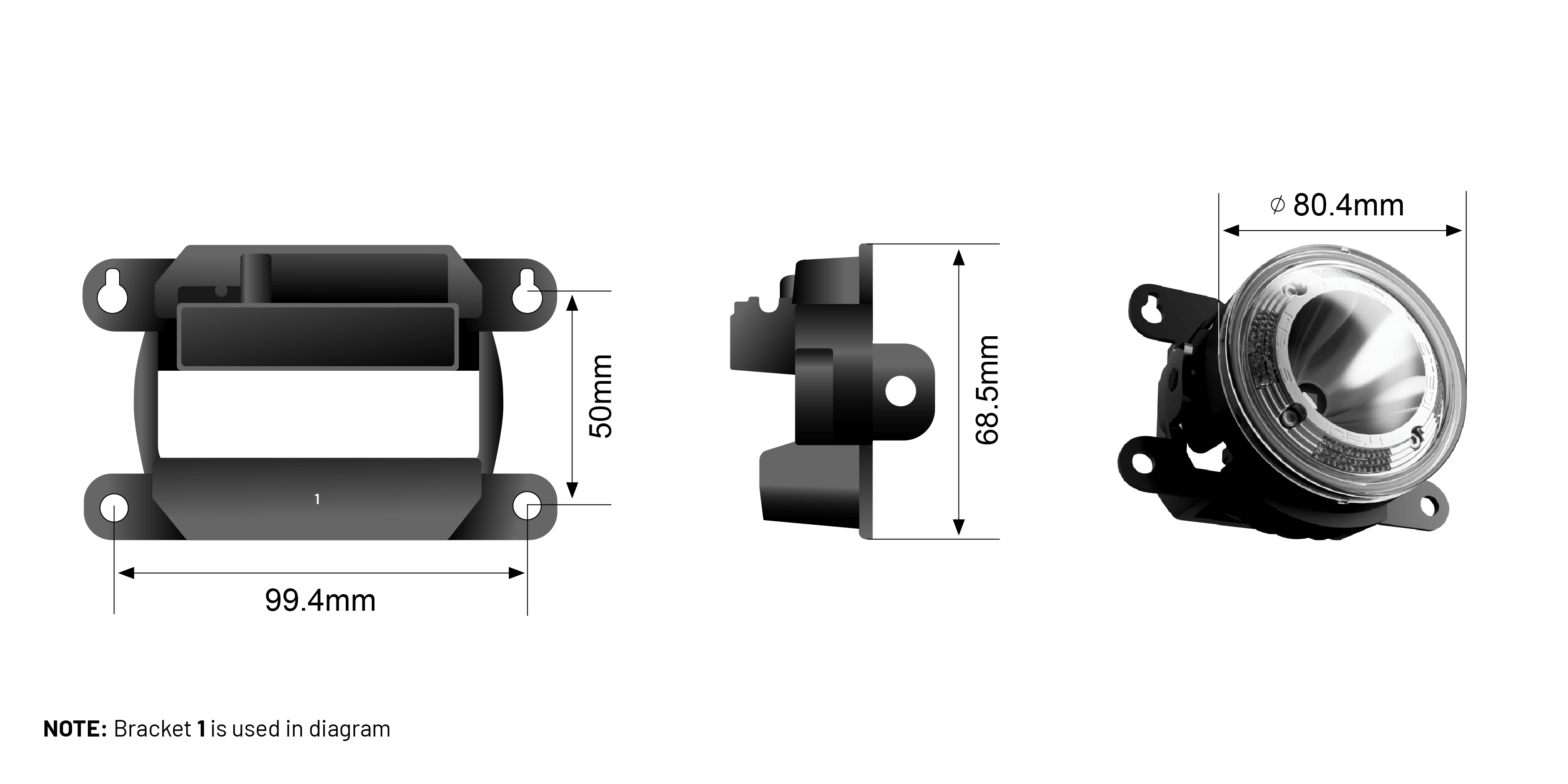 Boost Bracket Dimensions