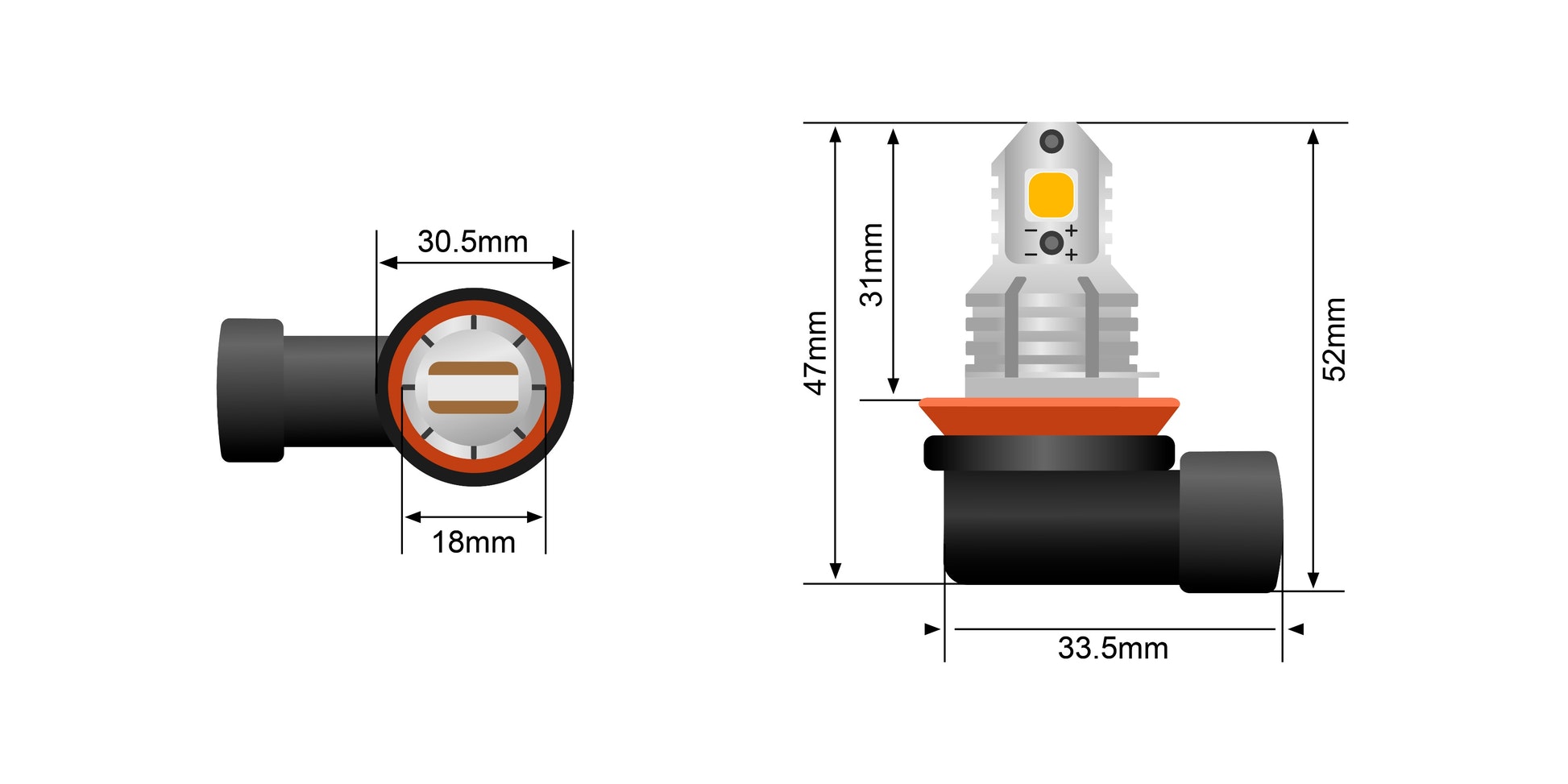 STEDI H11 Fog Light Bulbs