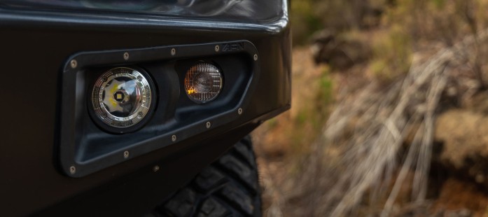 STEDI Boost Headlight Mounted in AFN Bullbar