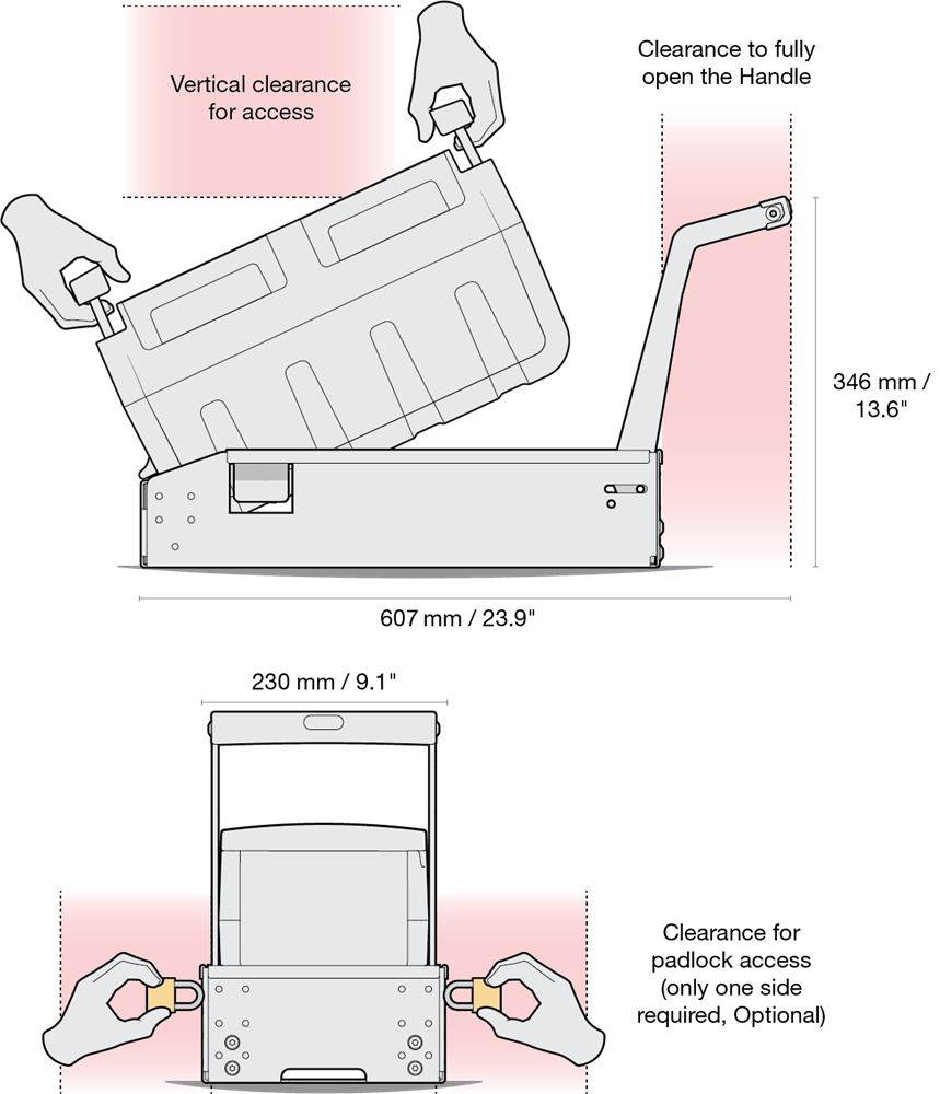 REDARC Power Dock Max Height Access