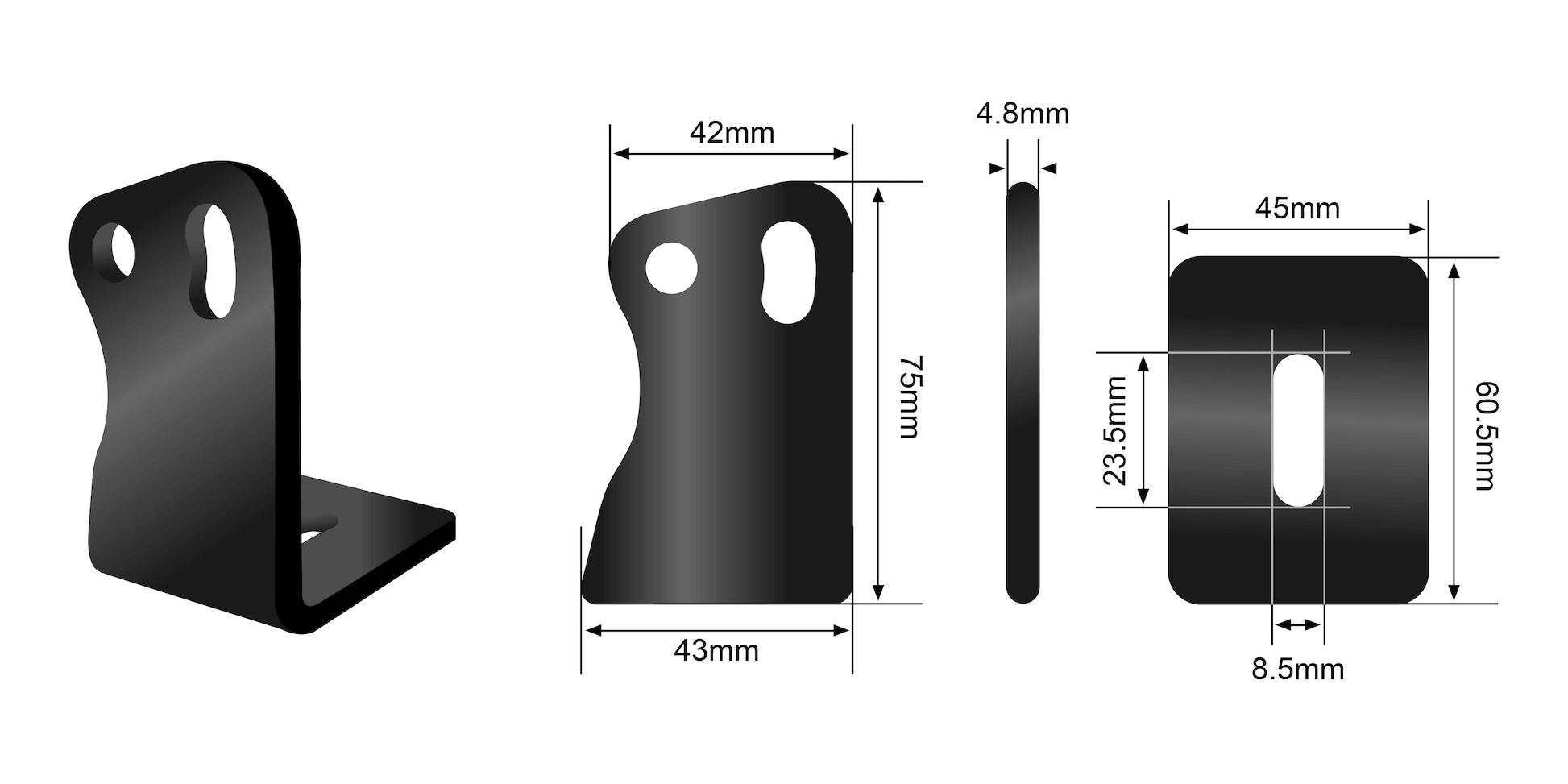 STEDI ST-X Light Bar Side Brackets