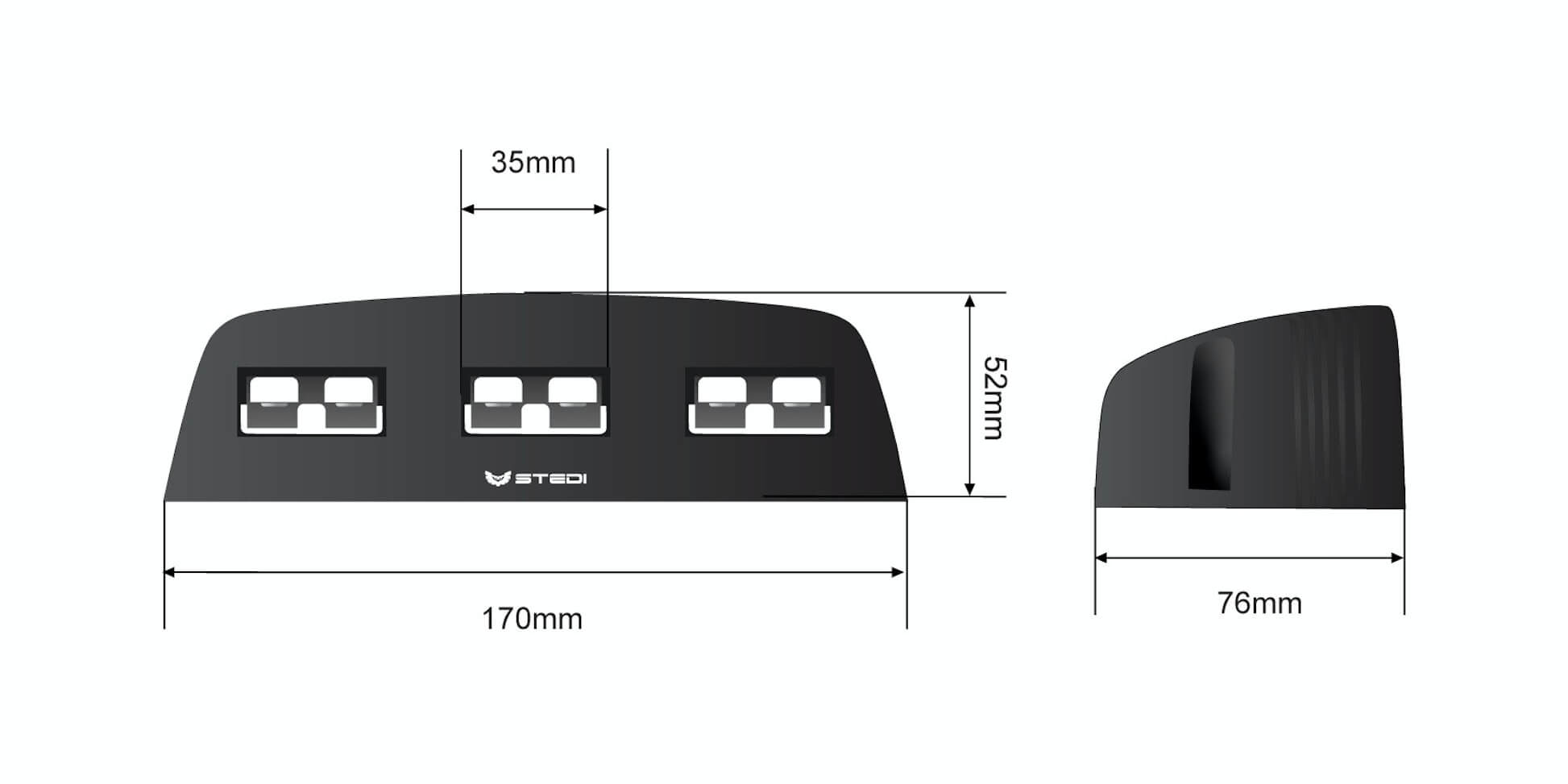 Stedi Triple Anderson Surface Mount